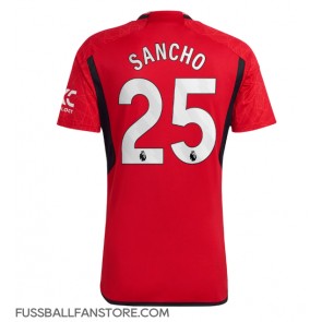 Manchester United Jadon Sancho #25 Replik Heimtrikot 2023-24 Kurzarm